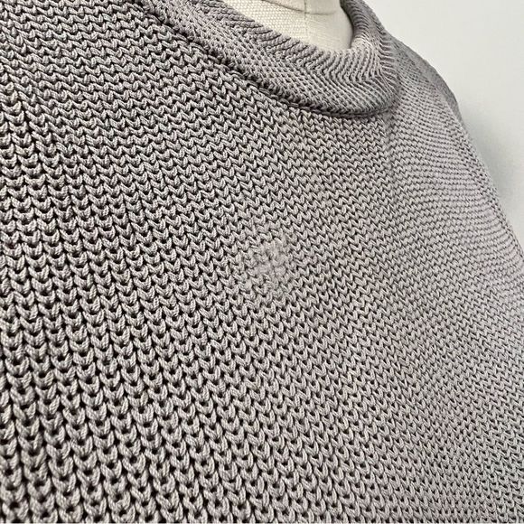 Aritzia Wilfred  Palmier Sweater Sleeveless Crew Neck Sweater Tunic Light Gray - Picture 12 of 14